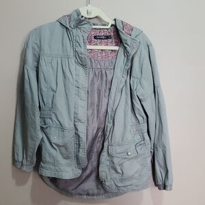George Light Green  Lightweight Jacket with Floral Lining Size 10-12